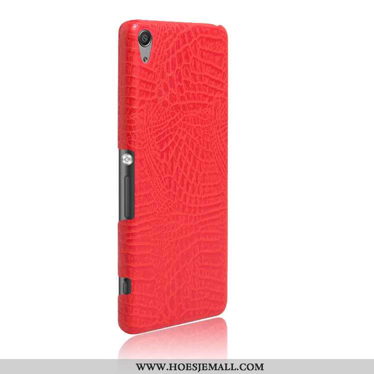 Hoes Sony Xperia Xa Bescherming Patroon Hoesje Mobiele Telefoon Hard Krokodil Rood