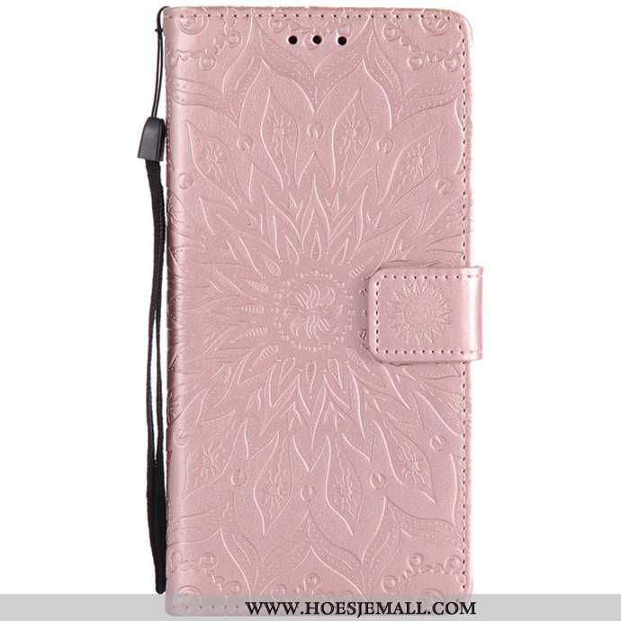 Hoesje Sony Xperia Xa Ultra Siliconen Bescherming Leren Mobiele Telefoon Anti-fall Hoes Roze