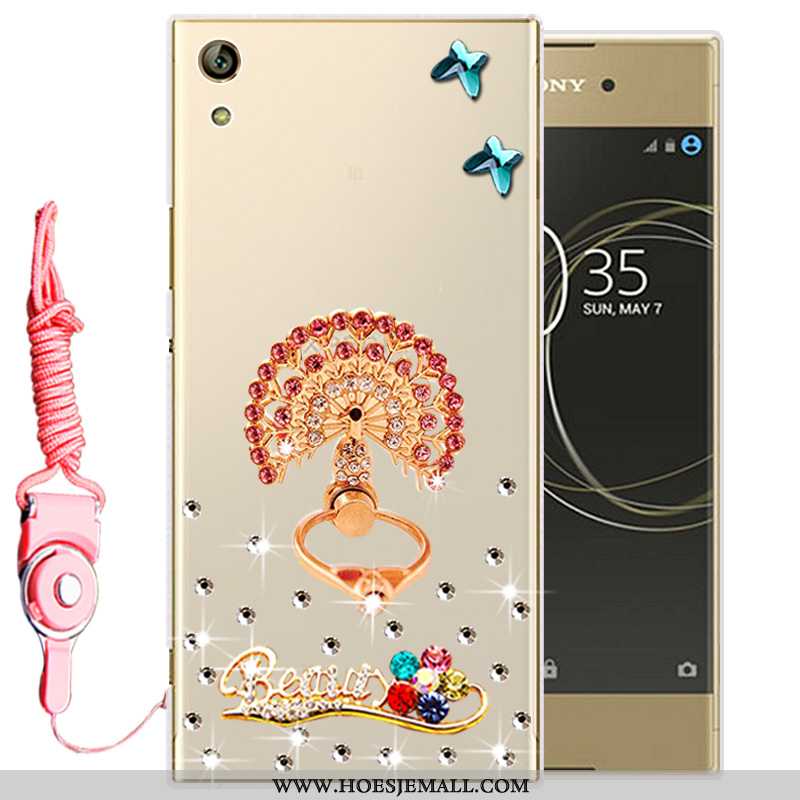 Hoesje Sony Xperia Xa Ultra Siliconen Bescherming Goud Zacht Hoes Mobiele Telefoon Gouden