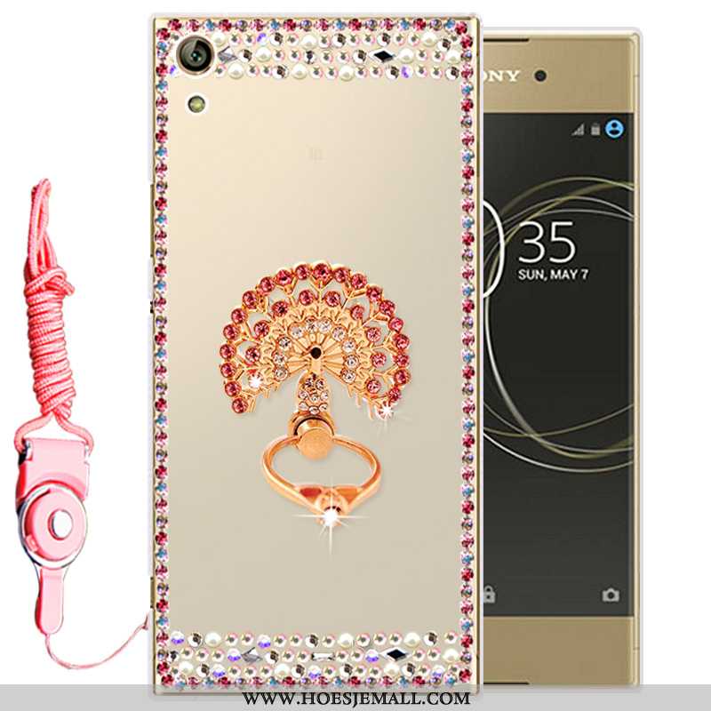 Hoesje Sony Xperia Xa Ultra Siliconen Bescherming Goud Zacht Hoes Mobiele Telefoon Gouden