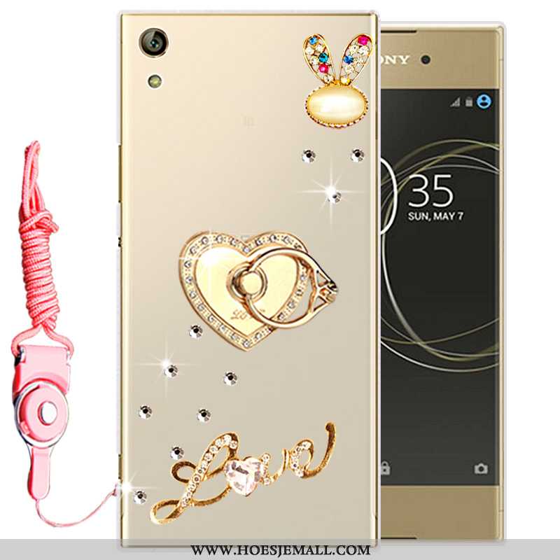 Hoesje Sony Xperia Xa Ultra Siliconen Bescherming Goud Zacht Hoes Mobiele Telefoon Gouden