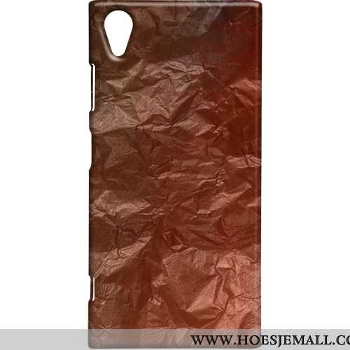 Hoes Sony Xperia Xa1 Bescherming Scheppend Hoesje Trend Metaal Mobiele Telefoon Rood