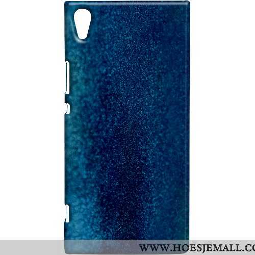 Hoes Sony Xperia Xa1 Ultra Scheppend Trend Mobiele Telefoon Blauw Metaal Hoesje Blauwe