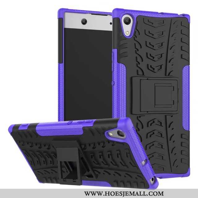 Hoes Sony Xperia Xa1 Ultra Siliconen Bescherming Mobiele Telefoon Antislip Trend All Inclusive Purpe