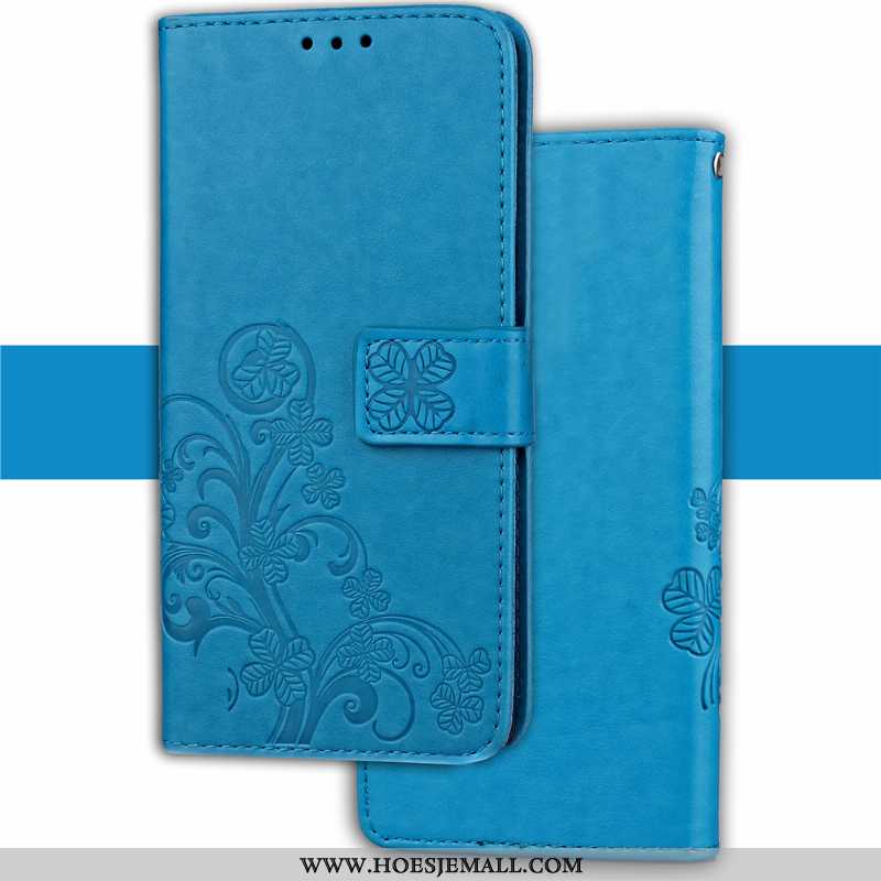 Hoesje Sony Xperia Xa2 Ultra Zacht Leren Hoes Folio Blauw Anti-fall All Inclusive Blauwe