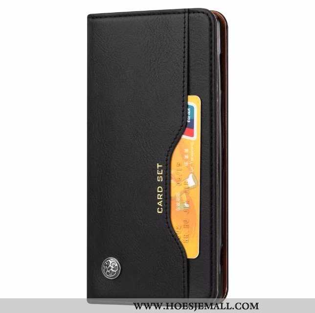 Hoes Sony Xperia Xz2 Leren Hoesje Portemonnee Rood Folio Bescherming