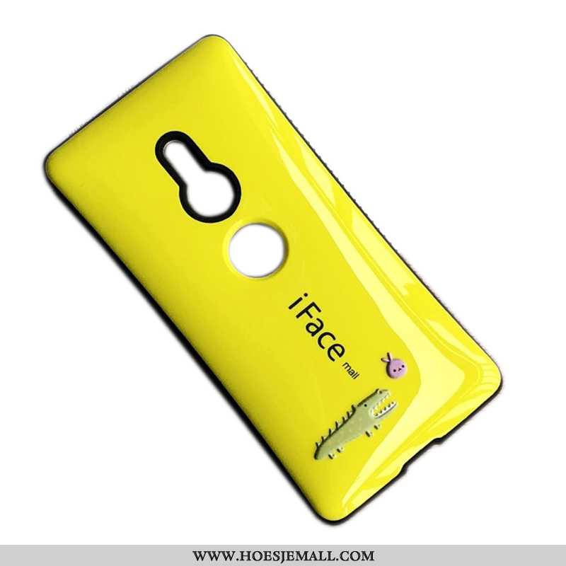 Hoesje Sony Xperia Xz2 Siliconenhoesje Bescherming Hoes Geel Mobiele Telefoon Anti-fall