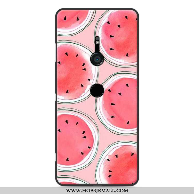 Hoesje Sony Xperia Xz3 Zacht Siliconen Bescherming All Inclusive Hoes Landschap Blauwe