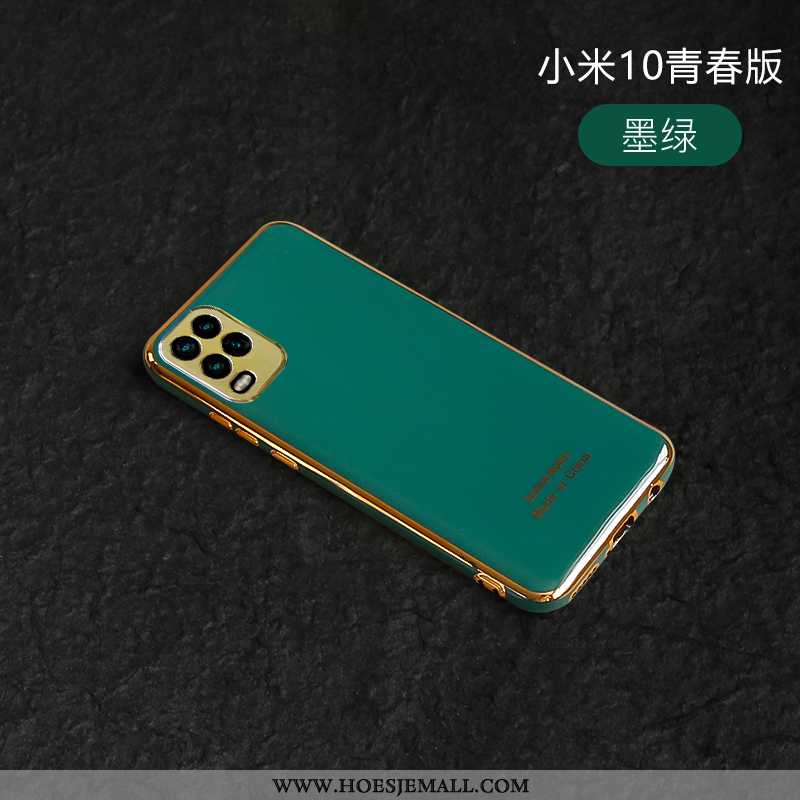 Hoesje Xiaomi Mi 10 Lite Scheppend Siliconen Groen All Inclusive Jeugd Nieuw Mini Turquoise
