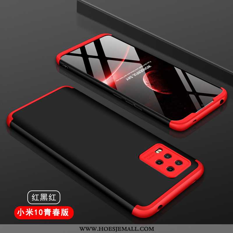 Hoesje Xiaomi Mi 10 Lite Dun Bescherming Schrobben Persoonlijk Anti-fall Hoes Rood