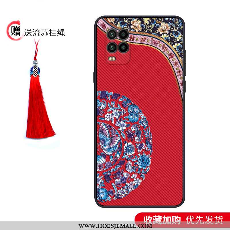 Hoesje Xiaomi Mi 10 Lite Zacht Siliconen Dun All Inclusive Scheppend Wind Mobiele Telefoon Blauwe