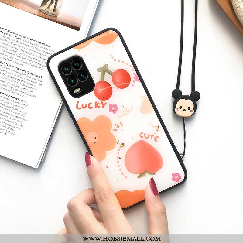 Hoesje Xiaomi Mi 10 Lite Bescherming Persoonlijk Fruit Scheppend Vers All Inclusive Siliconen Oranje