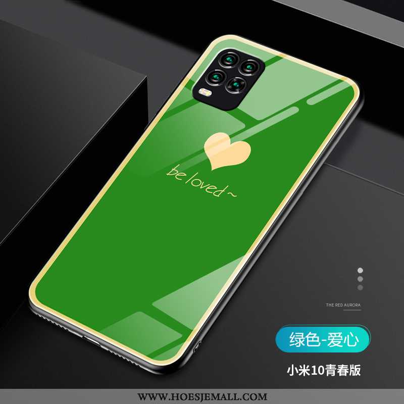 Hoesje Xiaomi Mi 10 Lite Trend Super Liefde Eenvoudige Persoonlijk Groen Dun