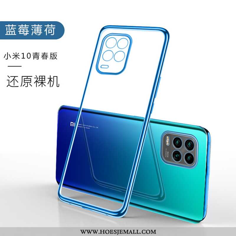 Hoes Xiaomi Mi 10 Lite Super Dun Mobiele Telefoon Jeugd Blauw Anti-fall Blauwe