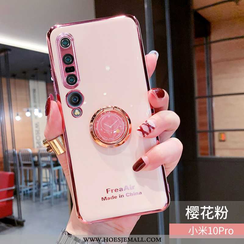 Hoesje Xiaomi Mi 10 Pro Scheppend Trend Ondersteuning All Inclusive Bescherming Plating Roze