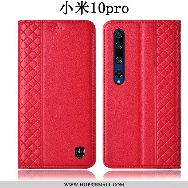 Hoes Xiaomi Mi 10 Pro Leren Hoesje Bescherming Anti-fall Folio All Inclusive Geel