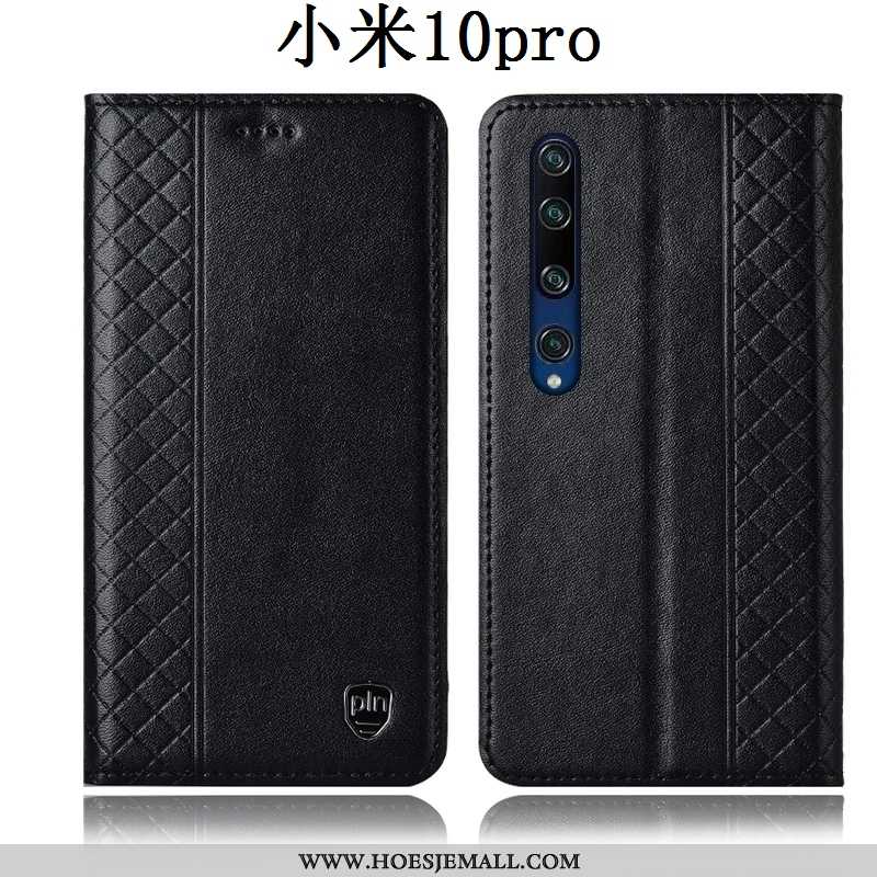 Hoes Xiaomi Mi 10 Pro Leren Hoesje Bescherming Anti-fall Folio All Inclusive Geel