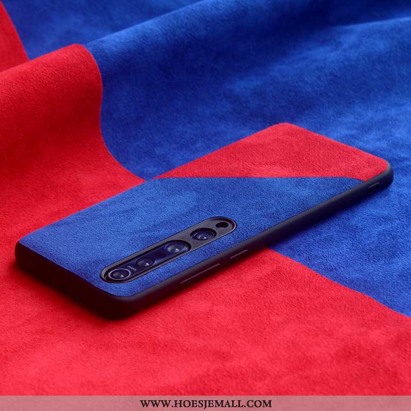 Hoes Xiaomi Mi 10 Pro Zacht Suede Hoesje Mode Anti-fall Rood Bescherming