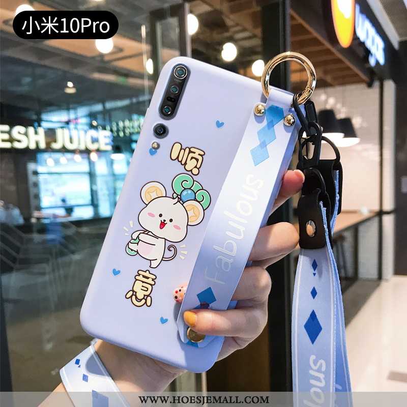 Hoesje Xiaomi Mi 10 Pro Dun Siliconen Persoonlijk Blauw Scheppend Mooie Blauwe