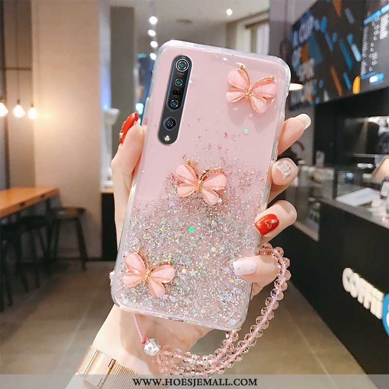 Hoes Xiaomi Mi 10 Pro Persoonlijk Scheppend Hoesje All Inclusive Vlinder Roze