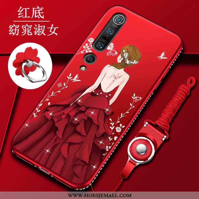 Hoes Xiaomi Mi 10 Pro Dun Zacht Scheppend Mini Mode Rood Schrobben