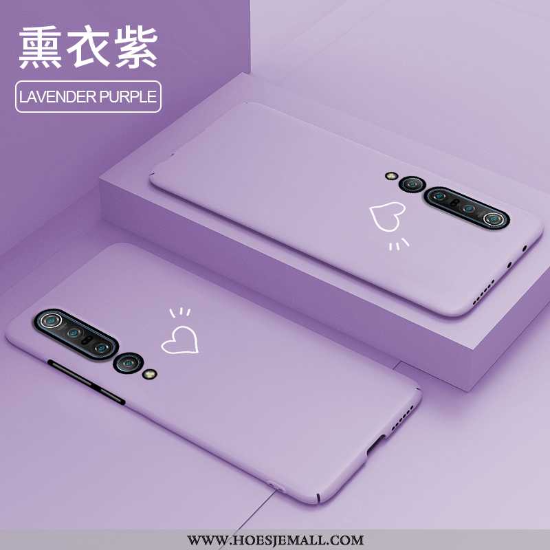 Hoesje Xiaomi Mi 10 Pro Super Dun Anti-fall Persoonlijk Schrobben Mobiele Telefoon Purper