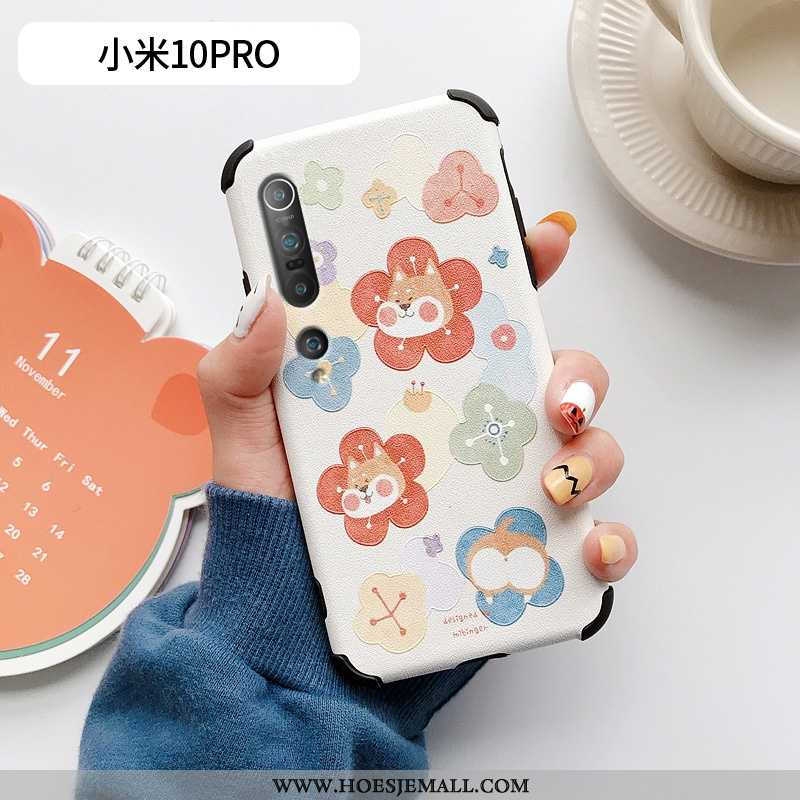 Hoesje Xiaomi Mi 10 Pro Mode Persoonlijk Hoes All Inclusive Kat Mobiele Telefoon Blauwe