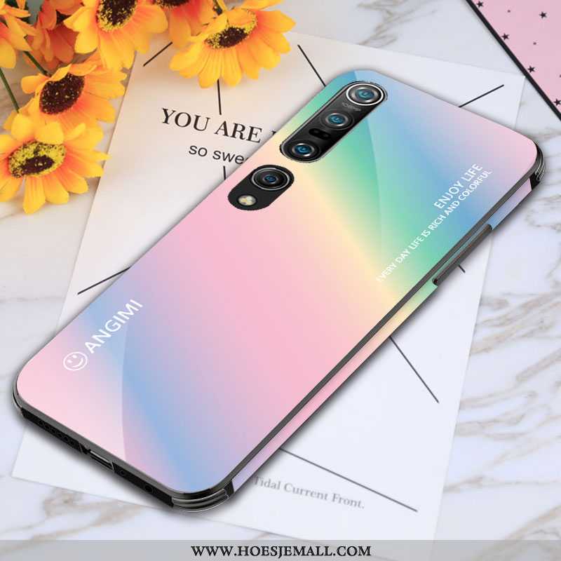 Hoesje Xiaomi Mi 10 Pro Dun Siliconen Mini Tempereren Mobiele Telefoon Nieuw High End Blauwe