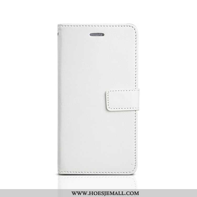 Hoes Xiaomi Mi 10 Bescherming Leren Hoesje Clamshell Nieuw Rood Mobiele Telefoon Witte