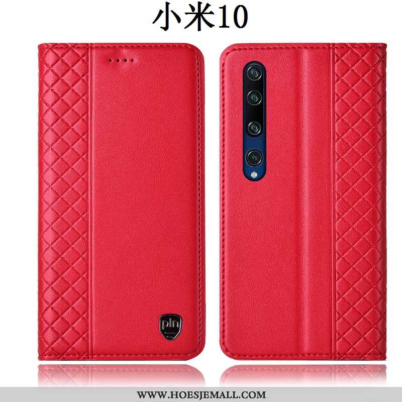 Hoesje Xiaomi Mi 10 Bescherming Leren All Inclusive Jeugd Folio Geel Hoes