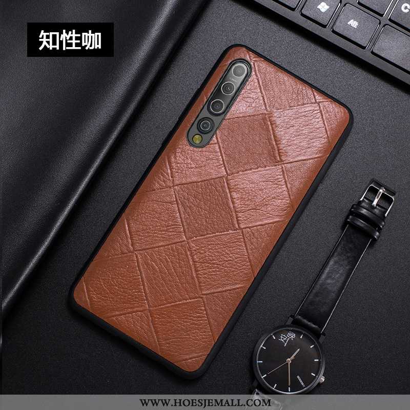 Hoes Xiaomi Mi 10 Persoonlijk Scheppend Anti-fall Mini High End Hard Dun Bruin