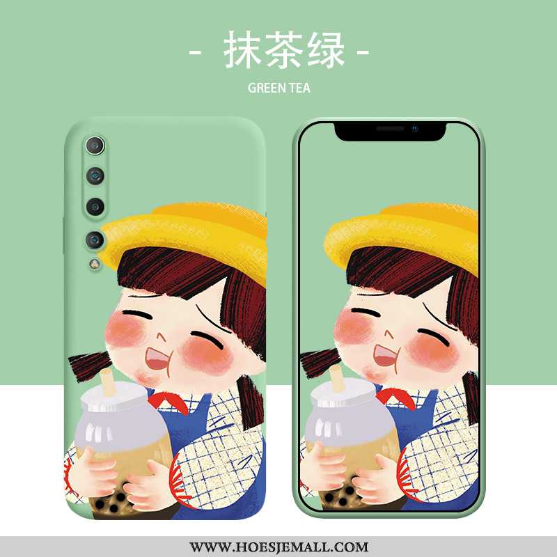 Hoesje Xiaomi Mi 10 Mooie Zacht Rood Mobiele Telefoon Jeugd All Inclusive Groen