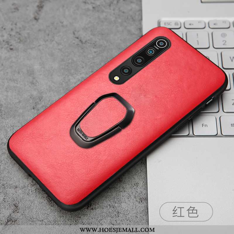 Hoes Xiaomi Mi 10 Persoonlijk Scheppend Magnetisch Mini Leren Hoesje Super Rood