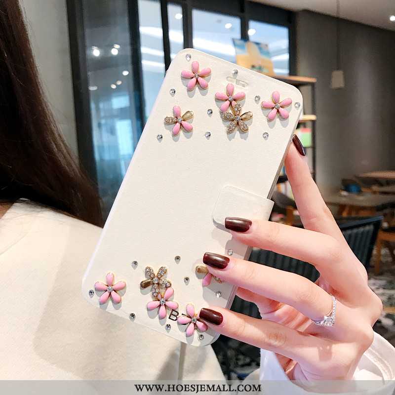 Hoesje Xiaomi Mi 10 Zacht Bescherming Spotprent Mobiele Telefoon Scheppend Clamshell Dun Witte