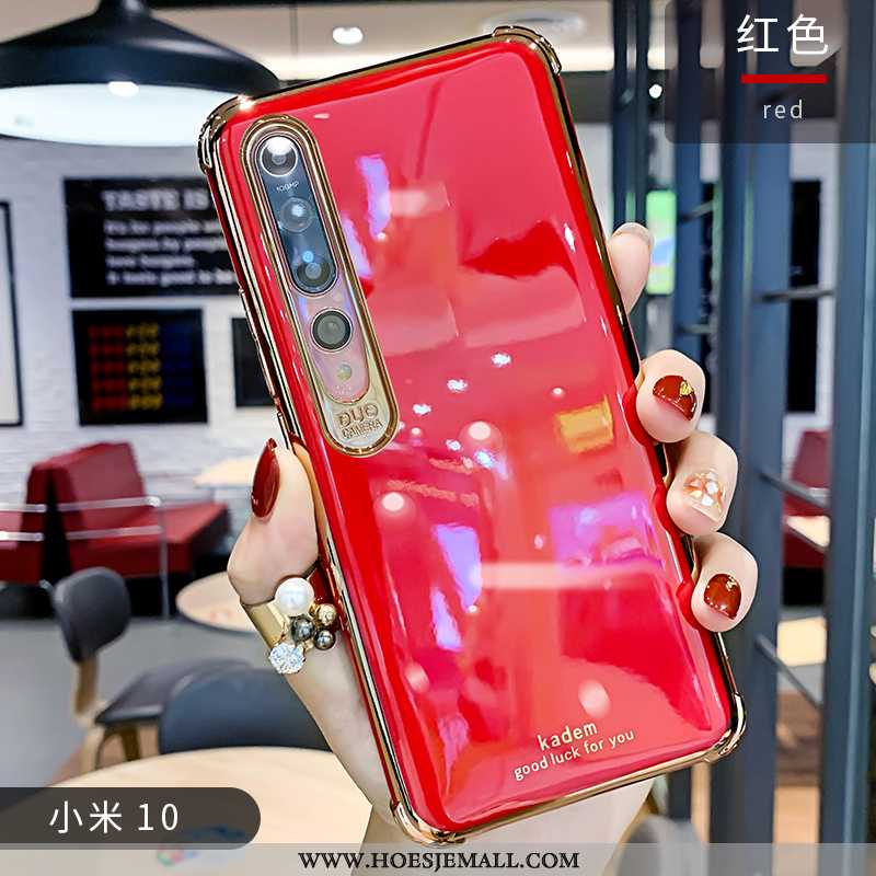 Hoes Xiaomi Mi 10 Dun Zacht Eenvoudige Bescherming Net Red High End Groen