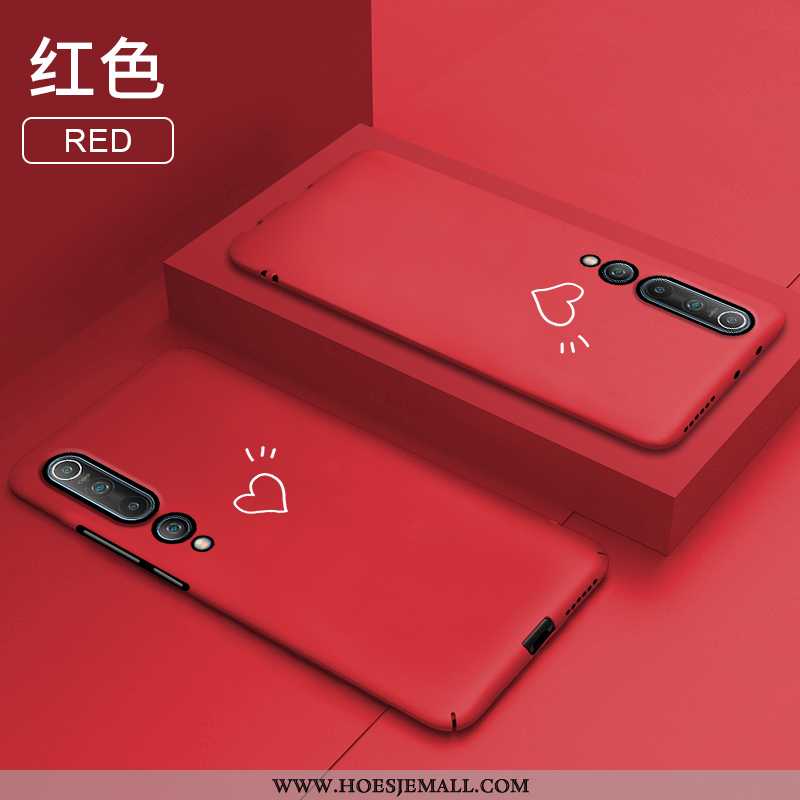 Hoes Xiaomi Mi 10 Scheppend Trend Licht Groen Hard Net Red Mobiele Telefoon