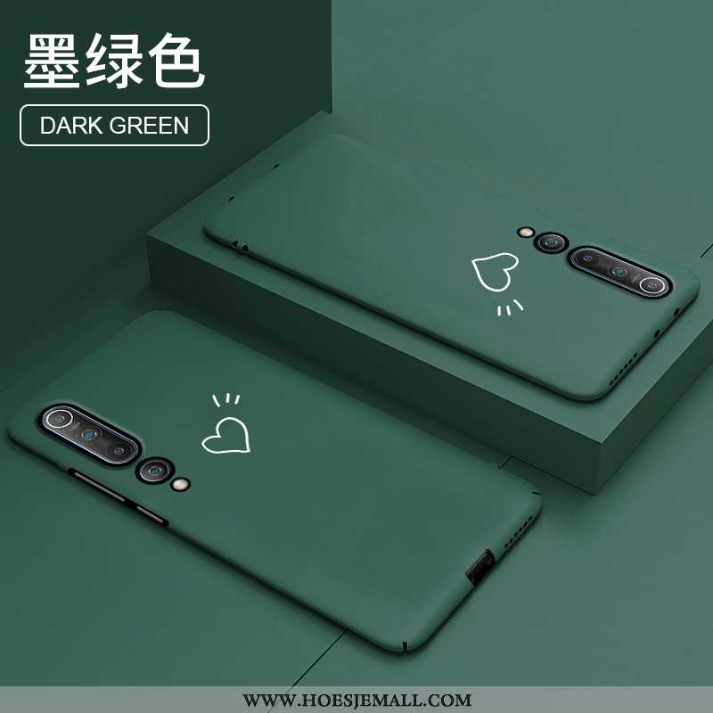 Hoes Xiaomi Mi 10 Scheppend Trend Licht Groen Hard Net Red Mobiele Telefoon