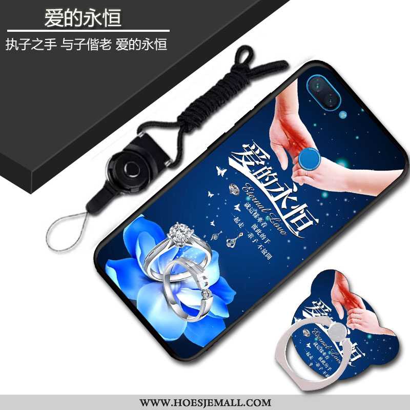 Hoesje Xiaomi Mi 8 Lite Scheppend Patroon Schrobben Anti-fall Bescherming Jeugd All Inclusive Blauwe