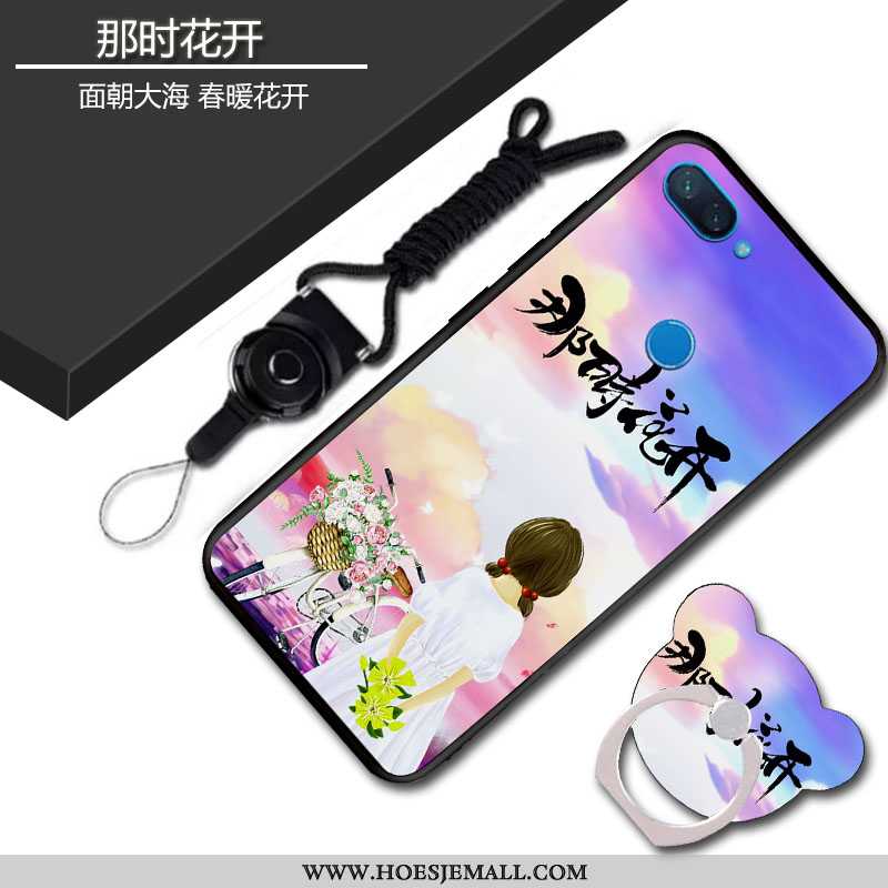 Hoesje Xiaomi Mi 8 Lite Scheppend Patroon Schrobben Anti-fall Bescherming Jeugd All Inclusive Blauwe