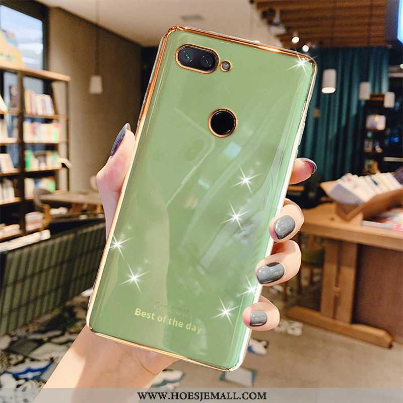 Hoes Xiaomi Mi 8 Lite Patroon Super Hoesje Groen Dun Grijs All Inclusive Turquoise