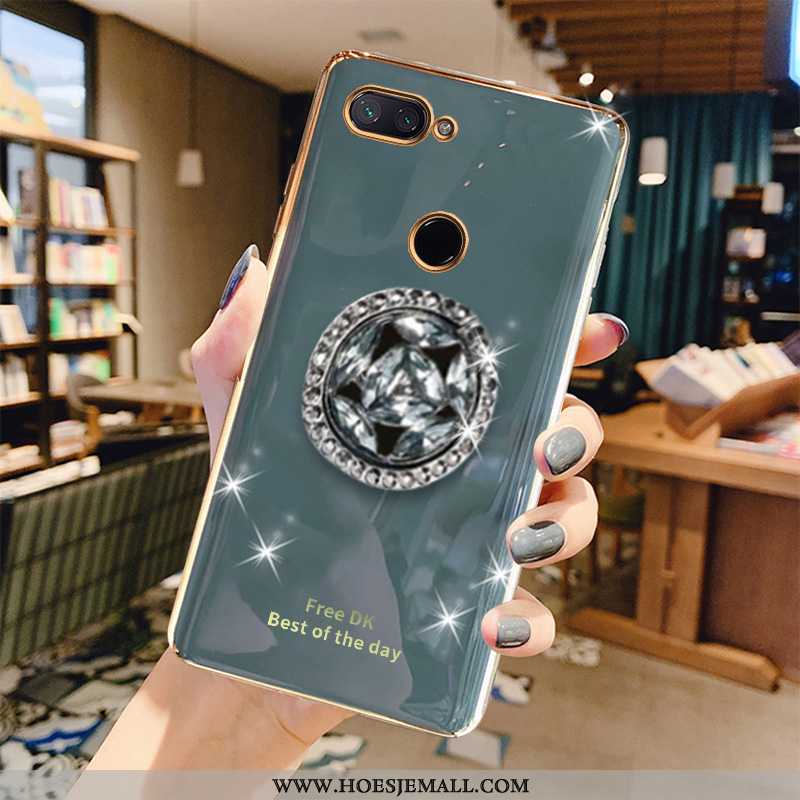 Hoes Xiaomi Mi 8 Lite Patroon Super Hoesje Groen Dun Grijs All Inclusive Turquoise