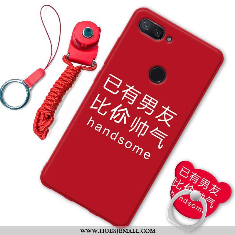 Hoes Xiaomi Mi 8 Lite Zacht Bescherming Zwart Mini Hoesje Mobiele Telefoon Zwarte