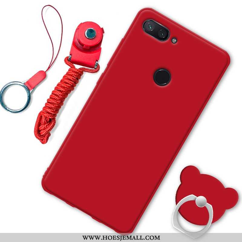 Hoes Xiaomi Mi 8 Lite Zacht Bescherming Zwart Mini Hoesje Mobiele Telefoon Zwarte