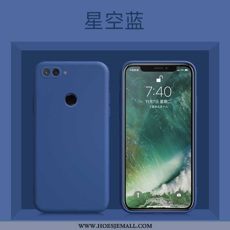 Hoes Xiaomi Mi 8 Lite Trend Zacht Anti-fall Bescherming Hoesje Voelen Jeugd Blauwe