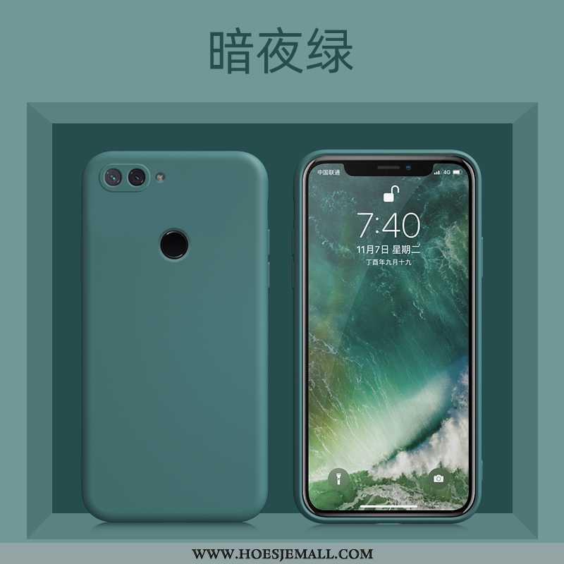 Hoes Xiaomi Mi 8 Lite Trend Zacht Anti-fall Bescherming Hoesje Voelen Jeugd Blauwe