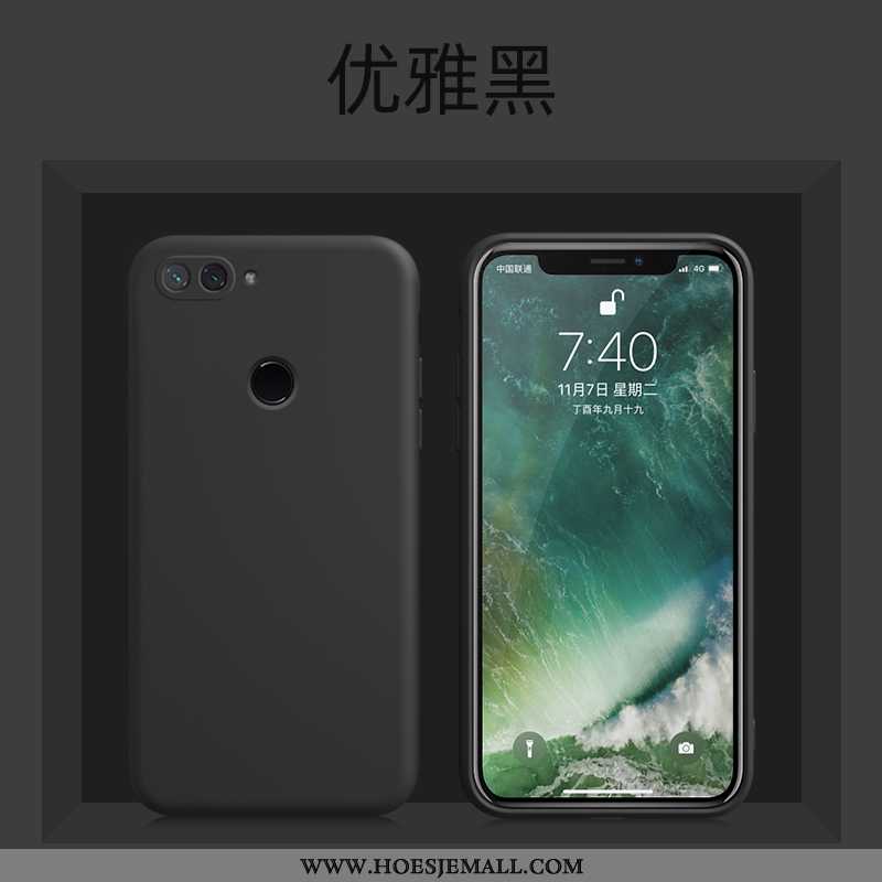 Hoes Xiaomi Mi 8 Lite Trend Zacht Anti-fall Bescherming Hoesje Voelen Jeugd Blauwe