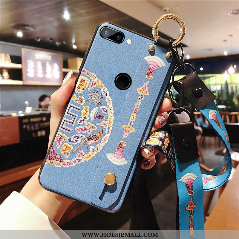 Hoesje Xiaomi Mi 8 Lite Persoonlijk Hanger Paleis Mobiele Telefoon Wind Chinese Stijl Geel