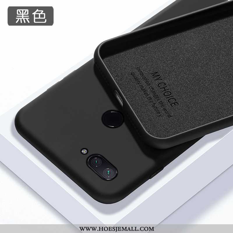 Hoesje Xiaomi Mi 8 Lite Mode Trend Anti-fall Wijnrood Siliconen Mobiele Telefoon Bordeaux