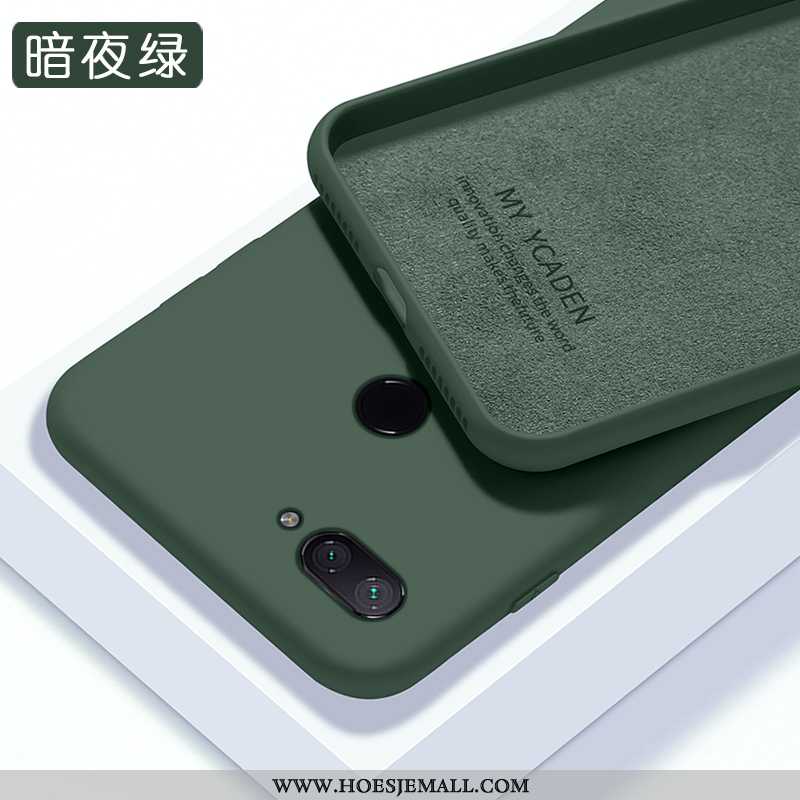 Hoesje Xiaomi Mi 8 Lite Mode Trend Anti-fall Wijnrood Siliconen Mobiele Telefoon Bordeaux