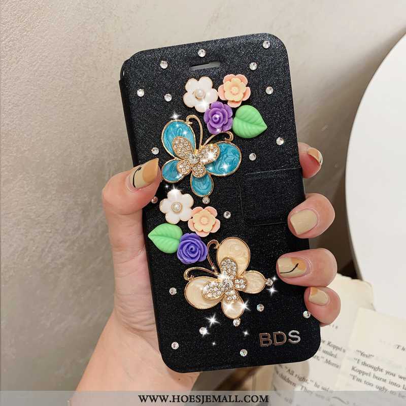 Hoesje Xiaomi Mi 8 Lite Bescherming Leren Roze Clamshell Winkel Mobiele Telefoon